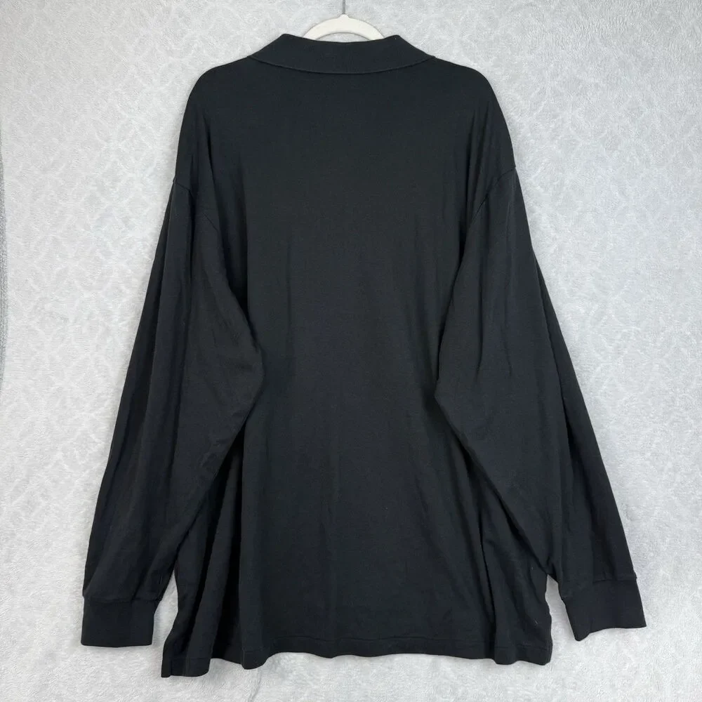 Ralph Lauren Polo Shirt Mens 3XB Black Flesh Pony Long Sleeve Classic Preppy